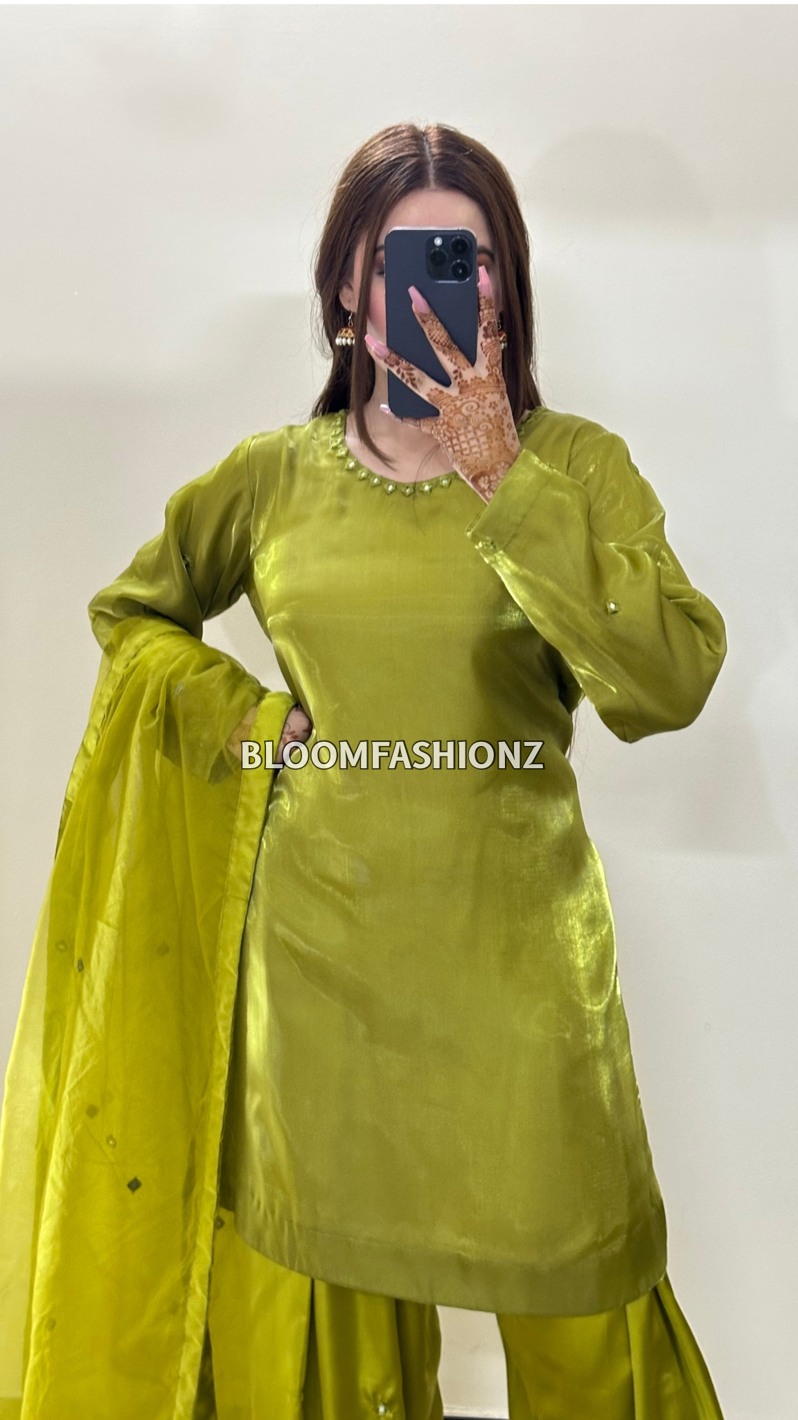 3 Piece Silk Farshi Suit