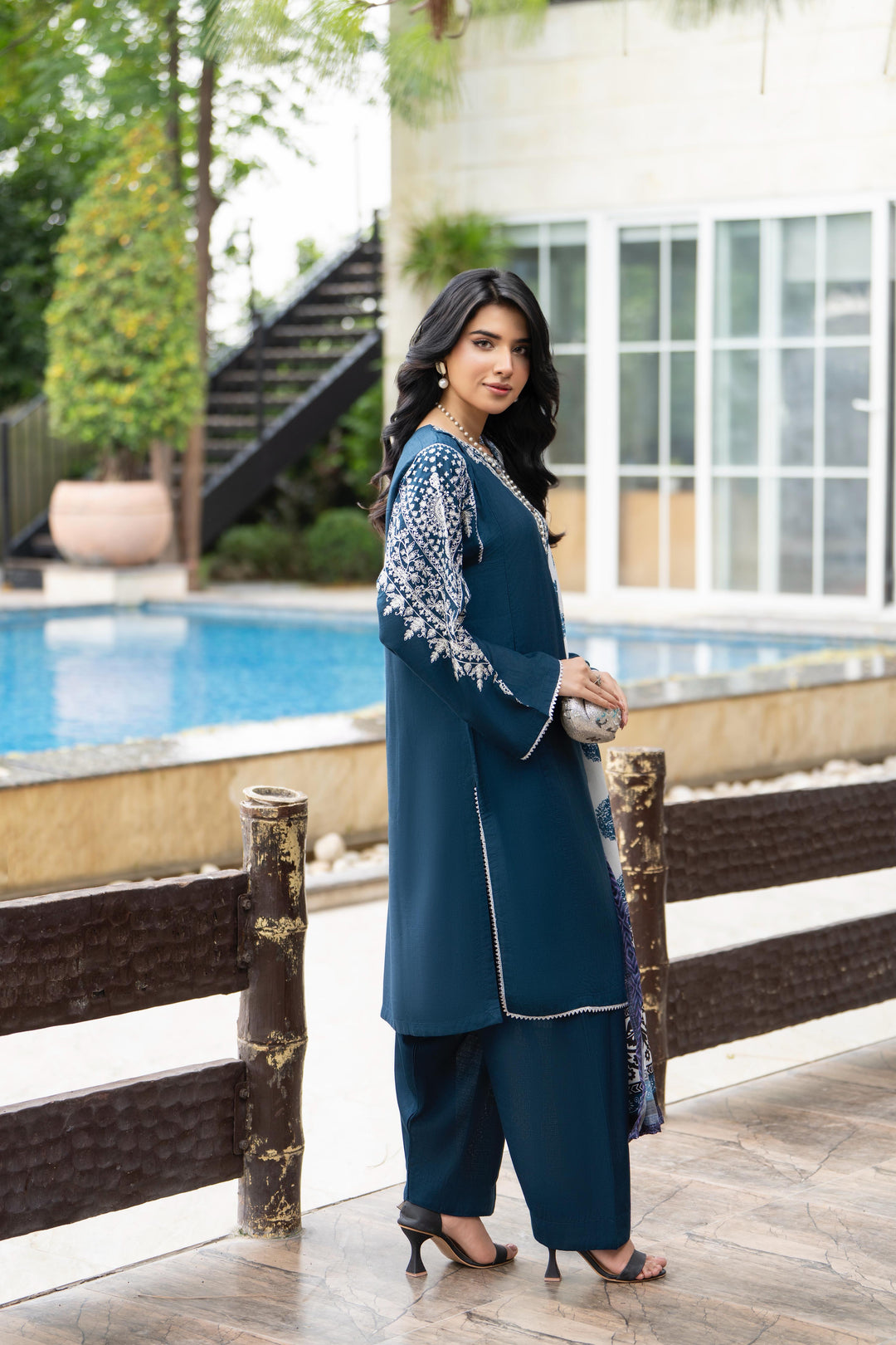 Raniyah- 3 Piece Linen Ready-to-wear
