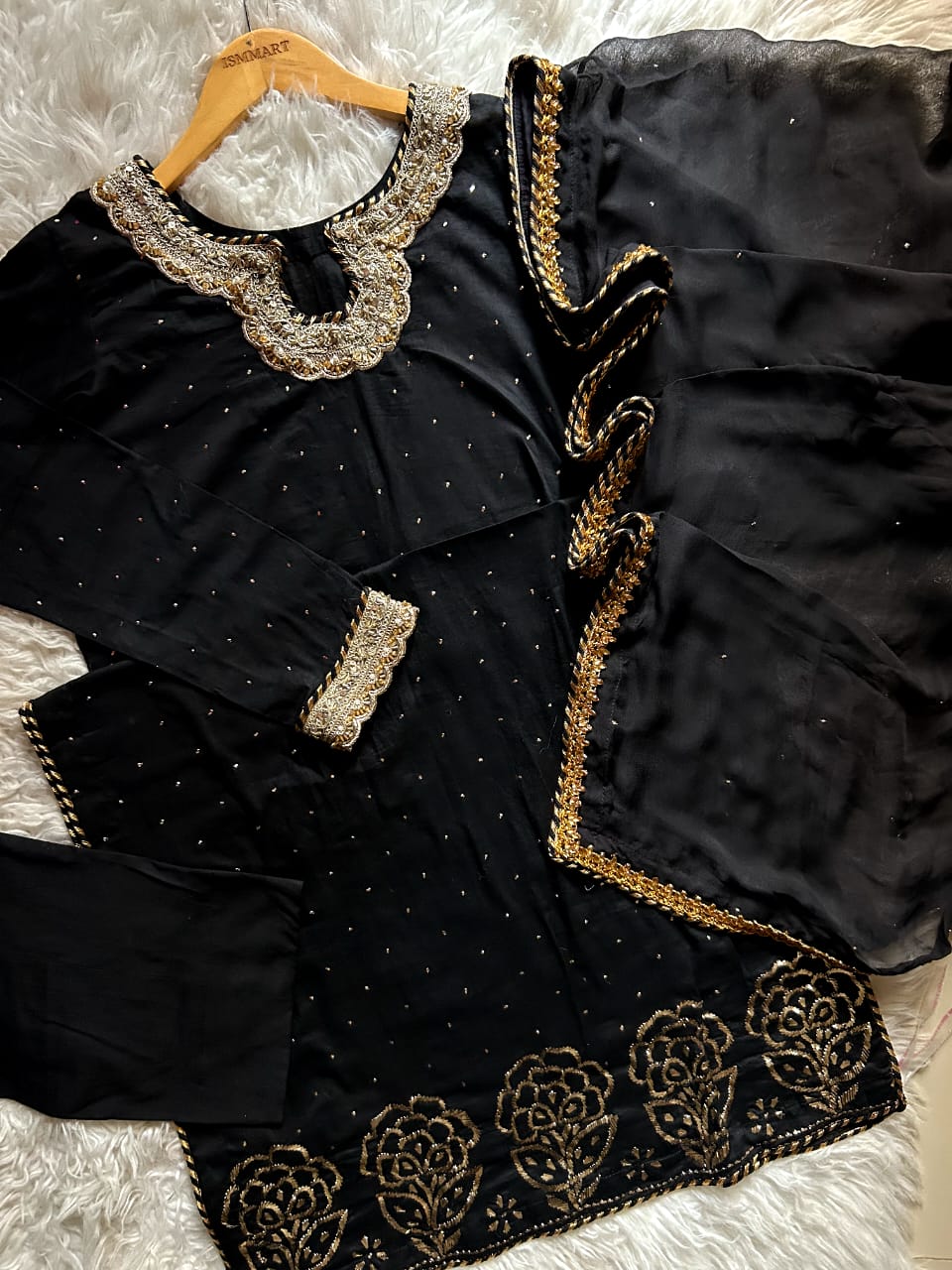 3 Piece Embroidered Suit