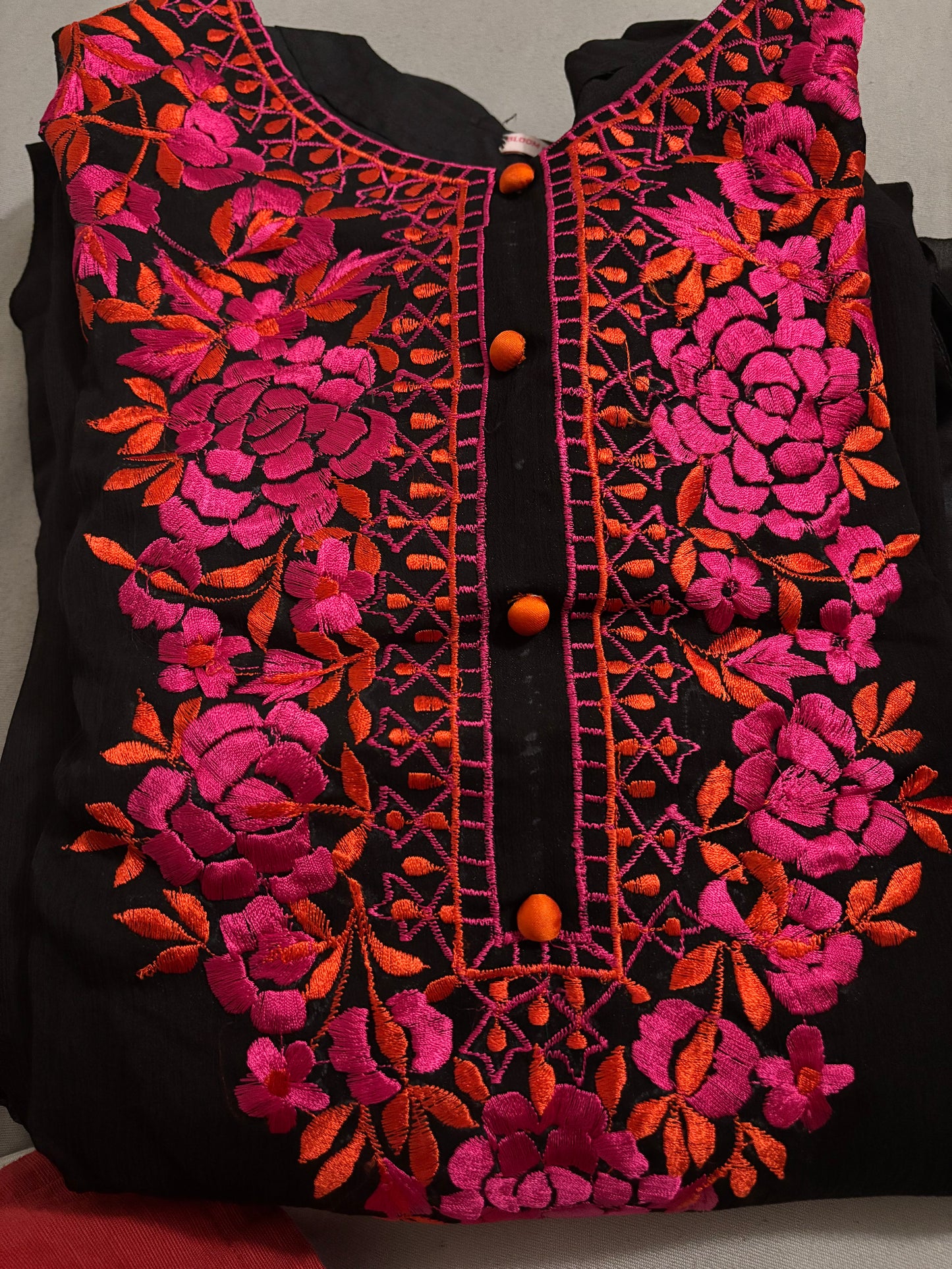 3 Piece Embriorderd Chiffon Suit