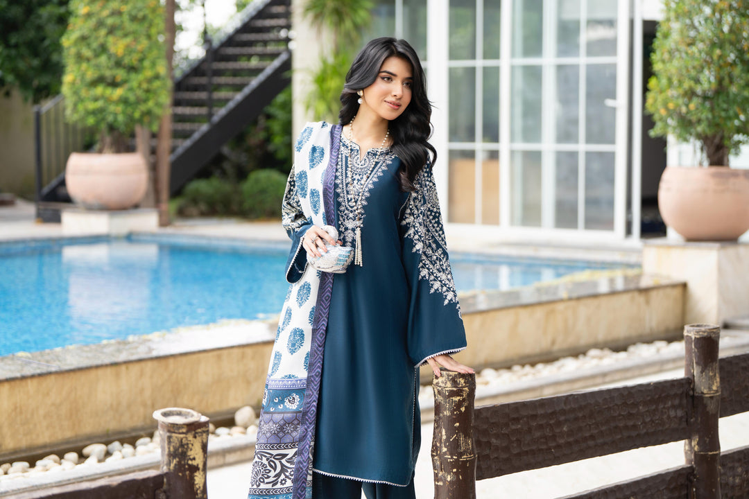 Raniyah- 3 Piece Linen Ready-to-wear