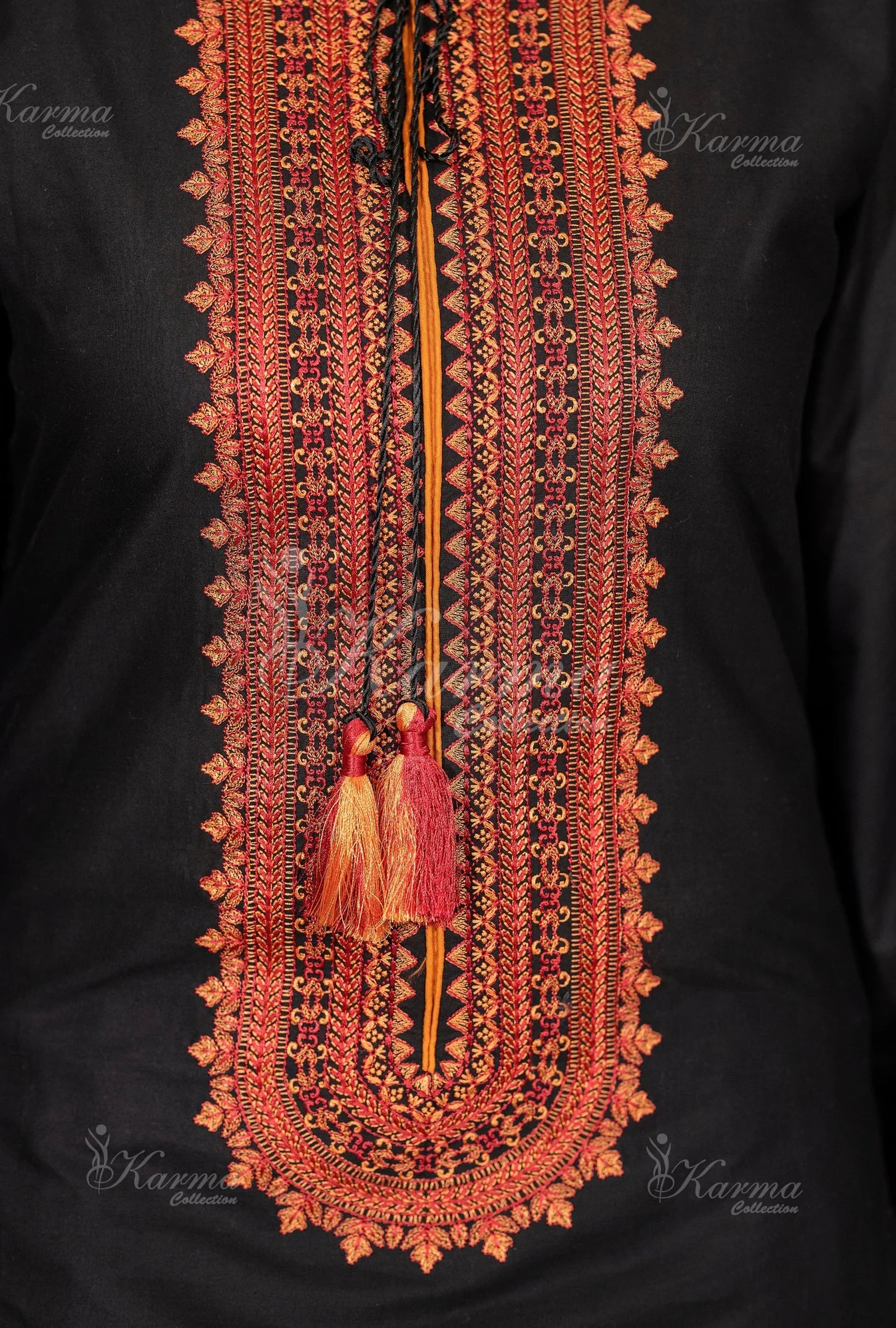 Karma 3 Piece Embroidered Suit