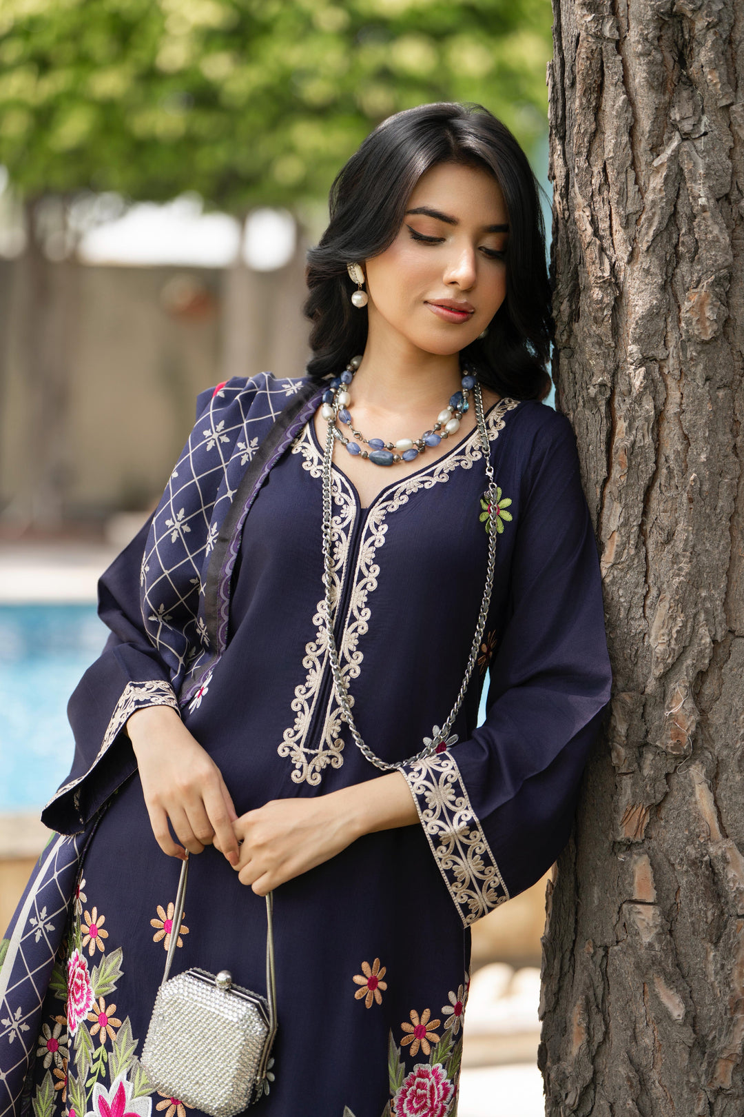 Raniyah- 3 Piece Linen Ready-to-wear