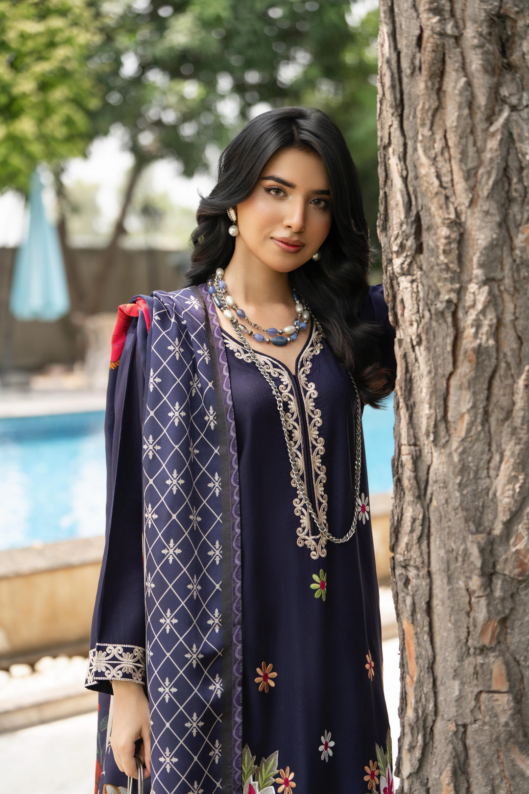 Raniyah- 3 Piece Linen Ready-to-wear