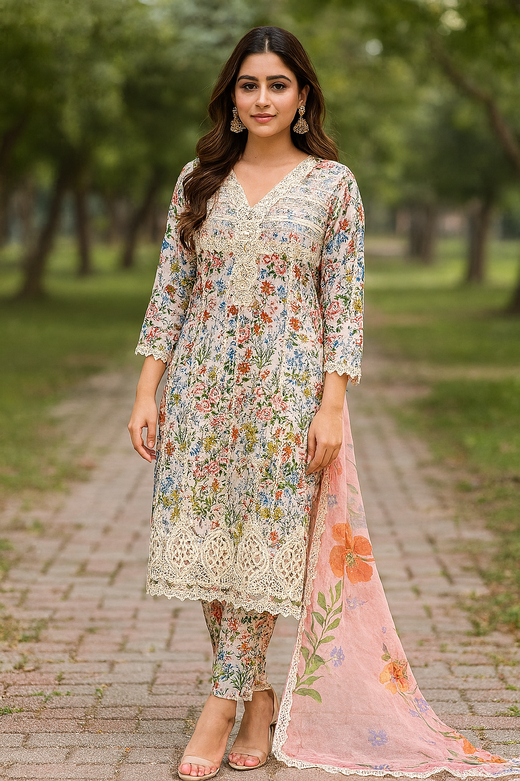 3 Piece Embroidered Lawn