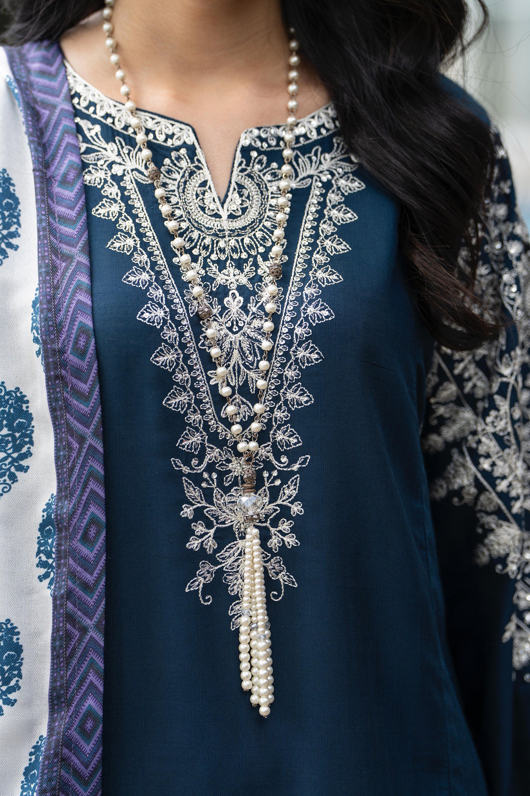 Raniyah- 3 Piece Linen Ready-to-wear