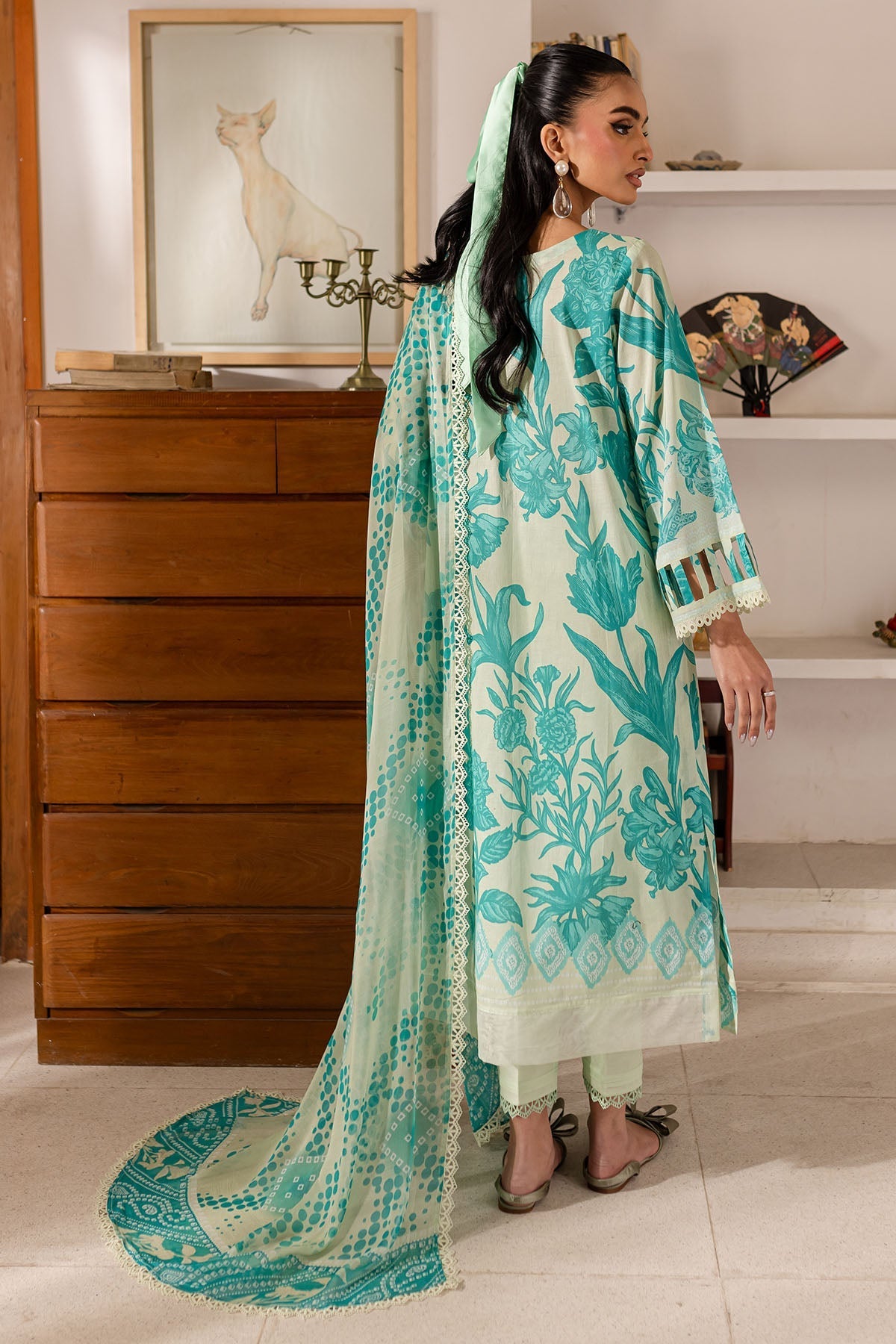 Nureh Printed Three Piece