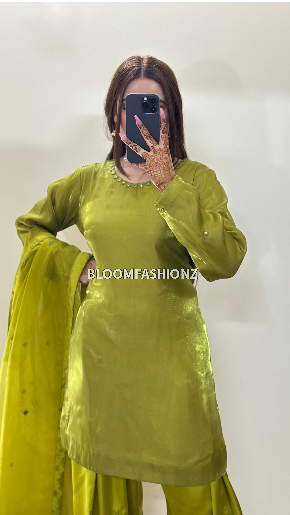 3 Piece Silk Farshi Suit