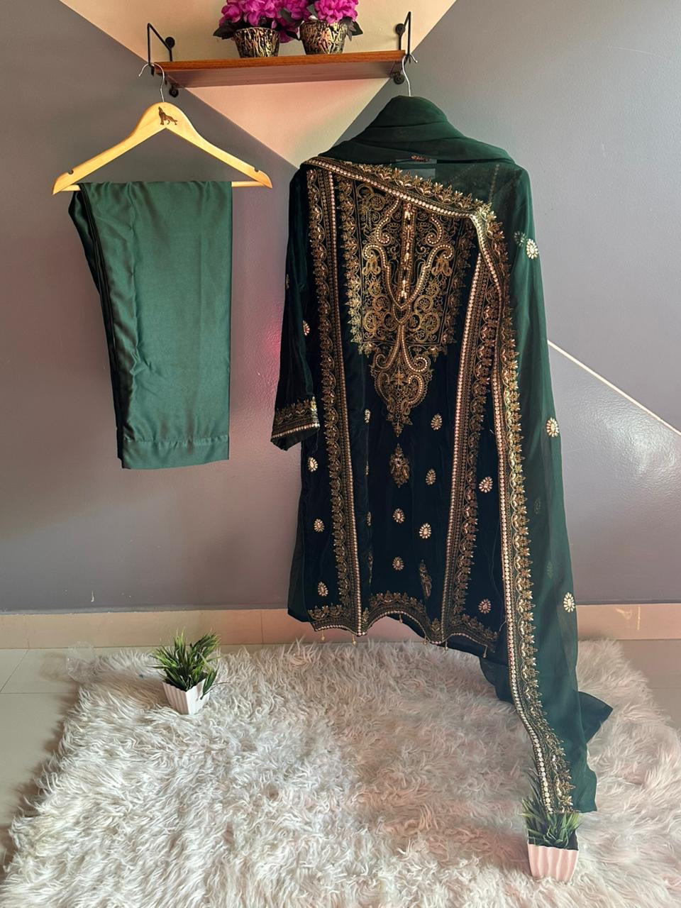 Jasmin 3 Piece Velvet Suit