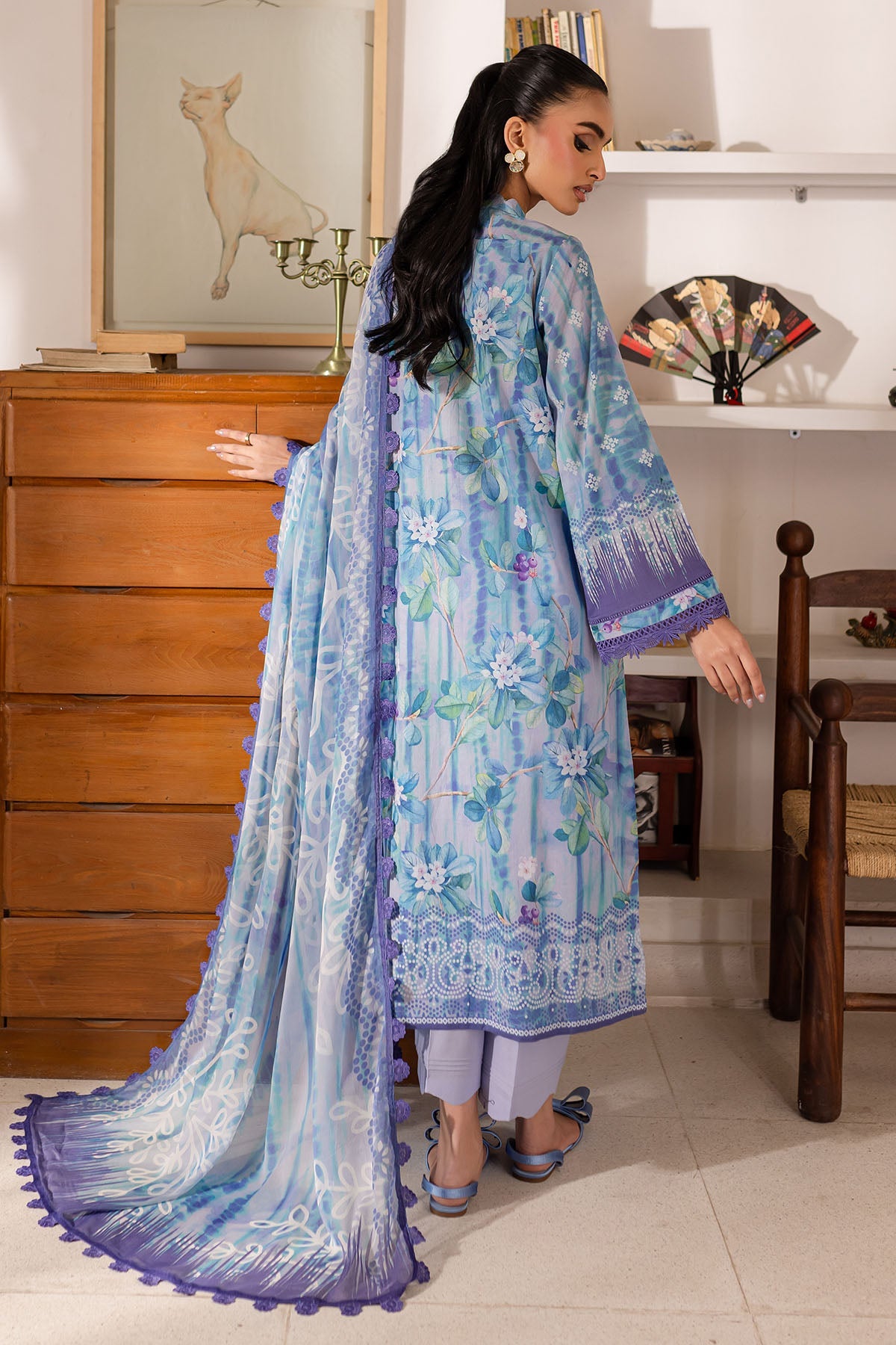 Nureh Printed Three Piece