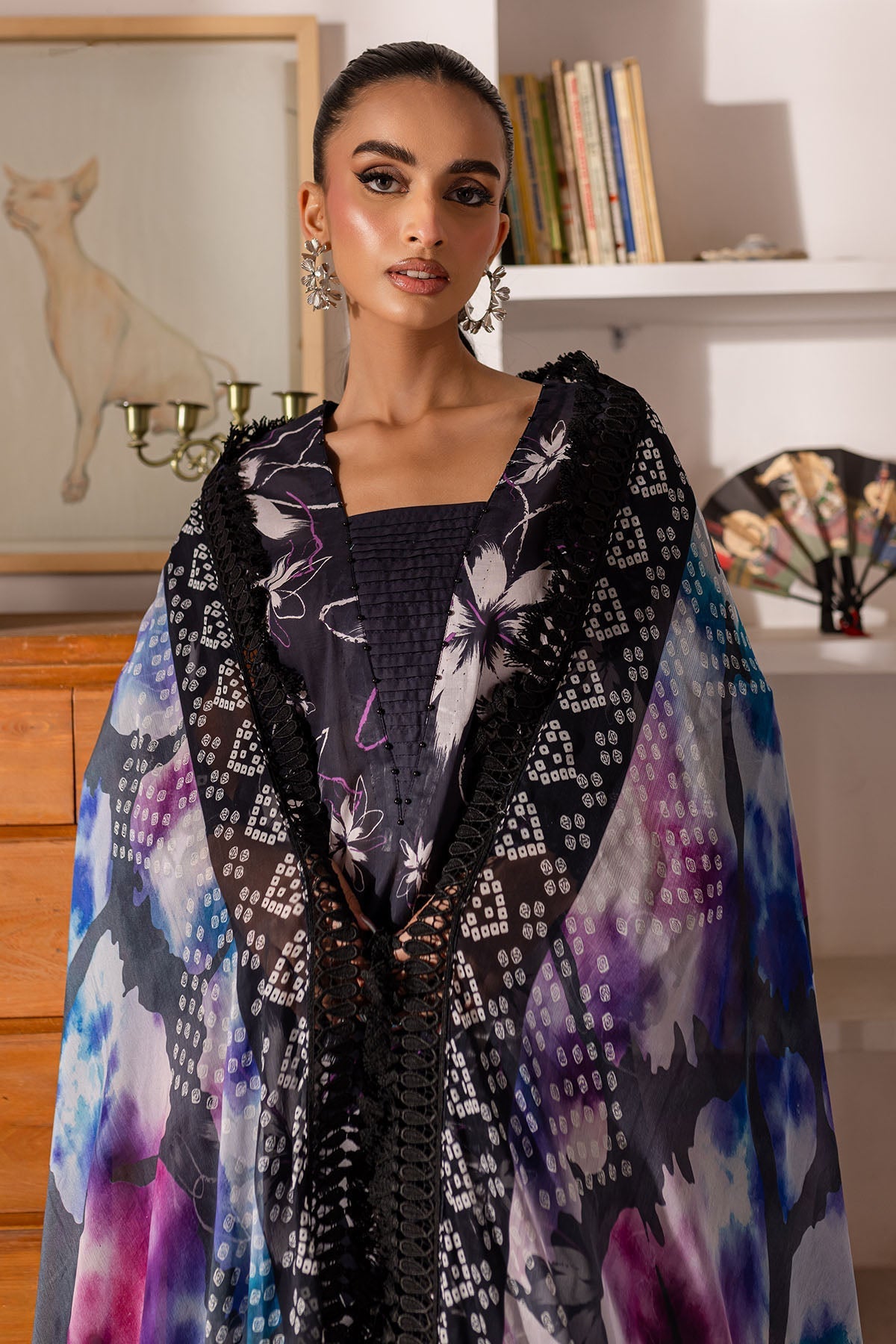 Nureh Printed Three Piece