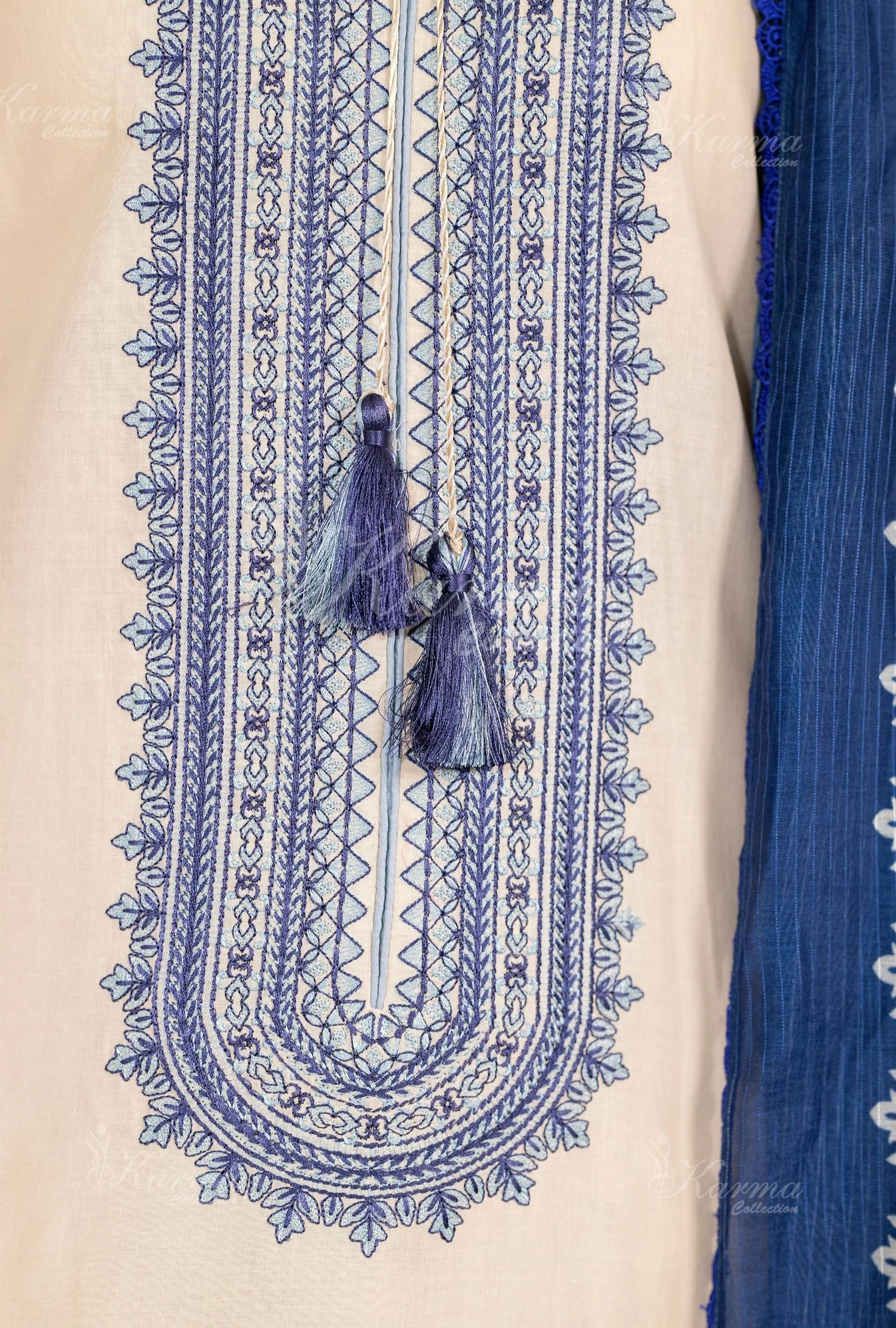 Karma 3 Piece Embroidered Suit