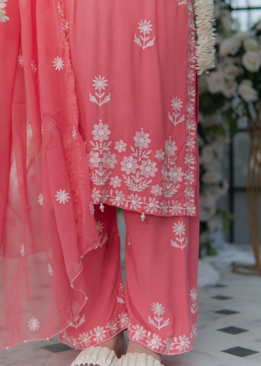 Three Piece Embroidered Suit