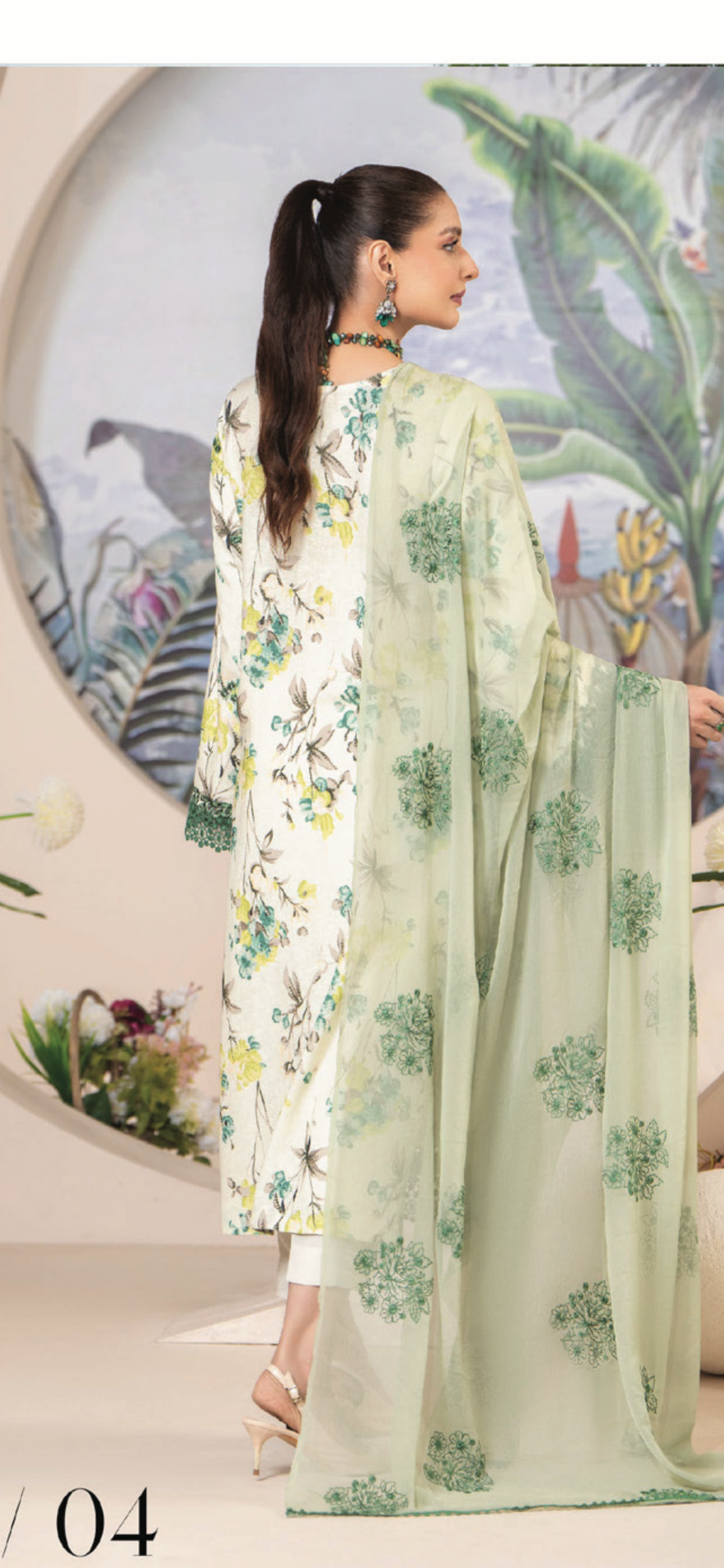 Embroidered Karandi Three Piece Suit