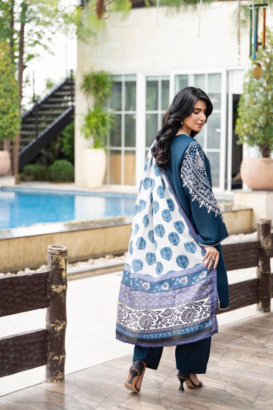 Raniyah- 3 Piece Linen Ready-to-wear