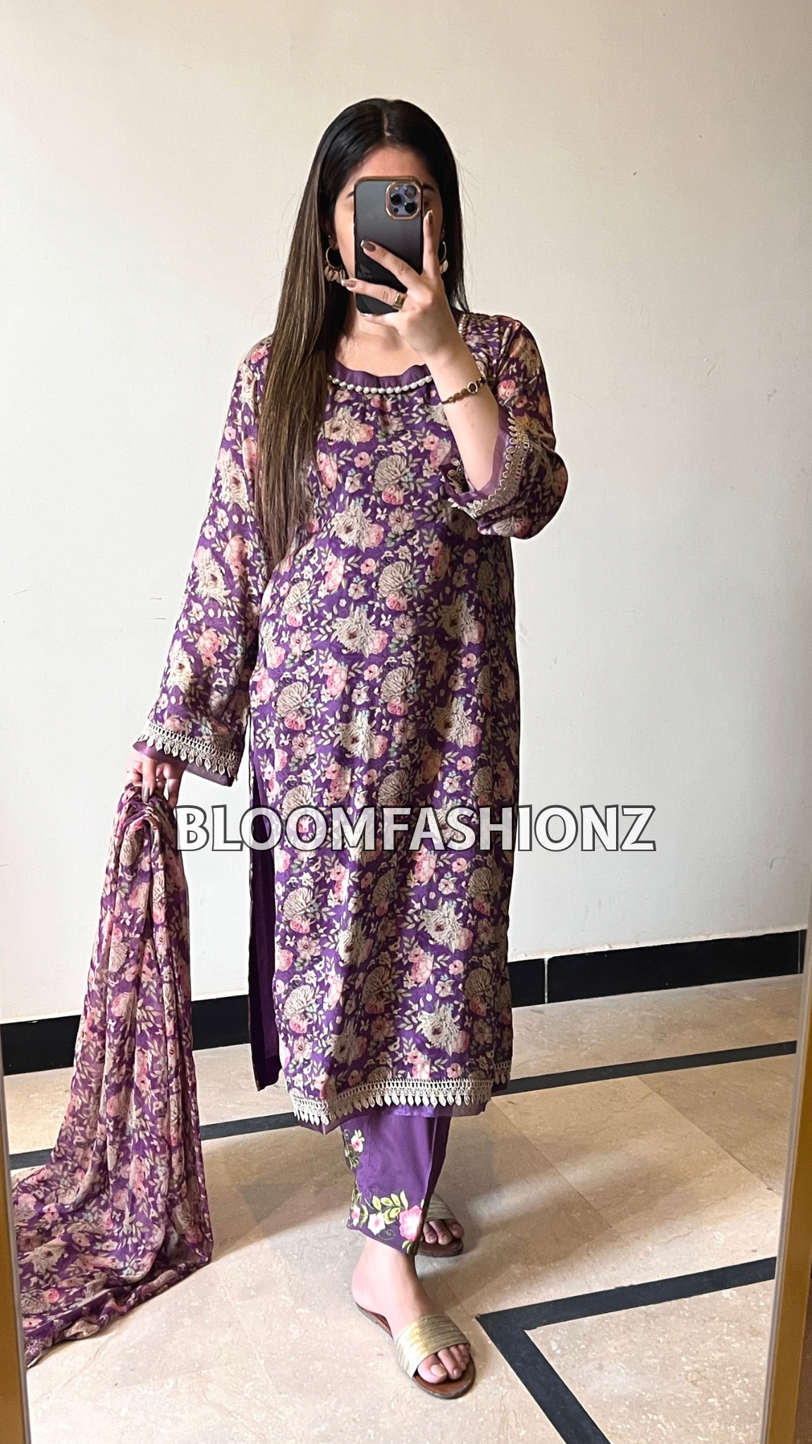 3 Piece Embroidered Pure Lawn Suit