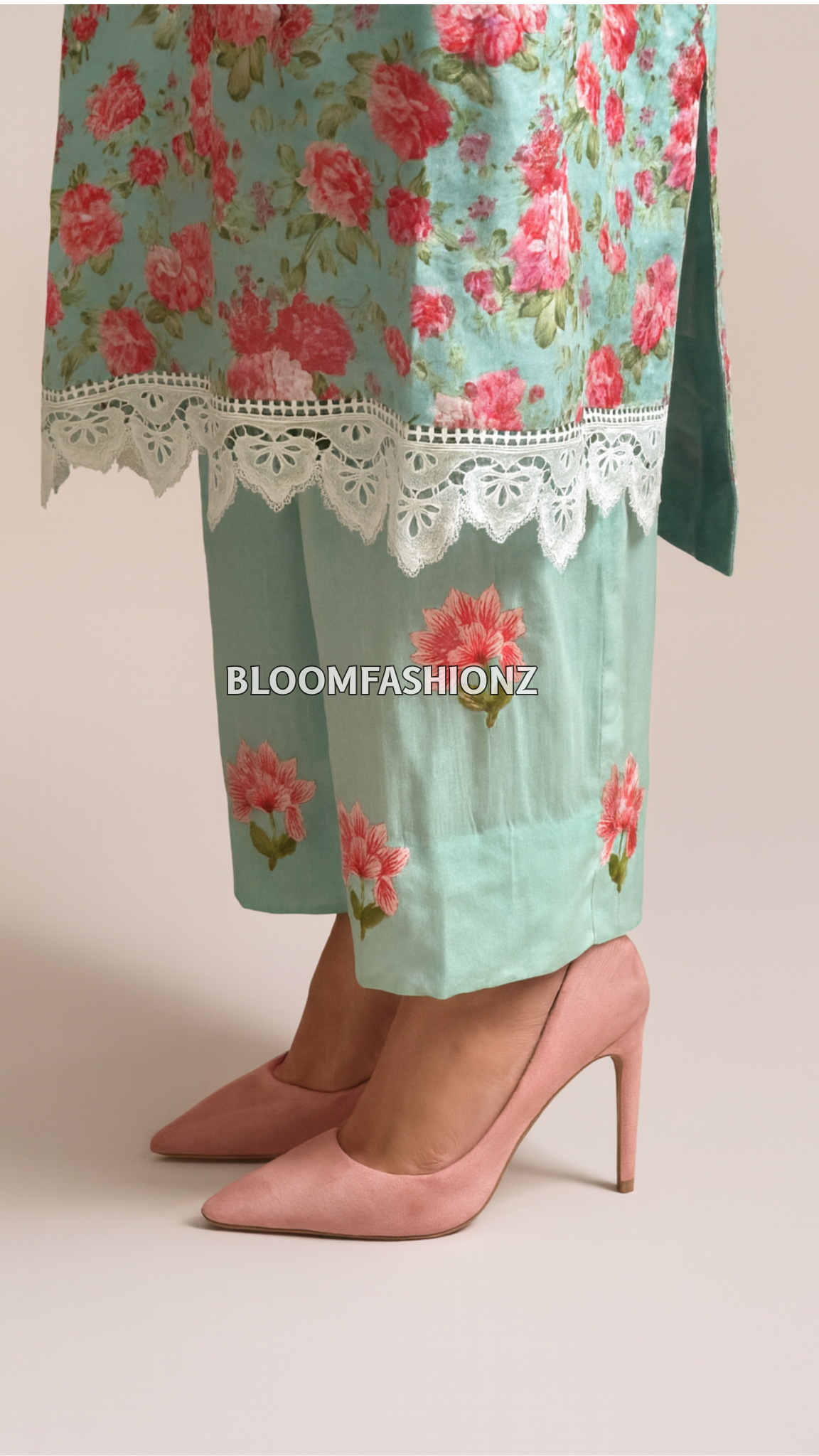 3 Piece Embroidered Suit