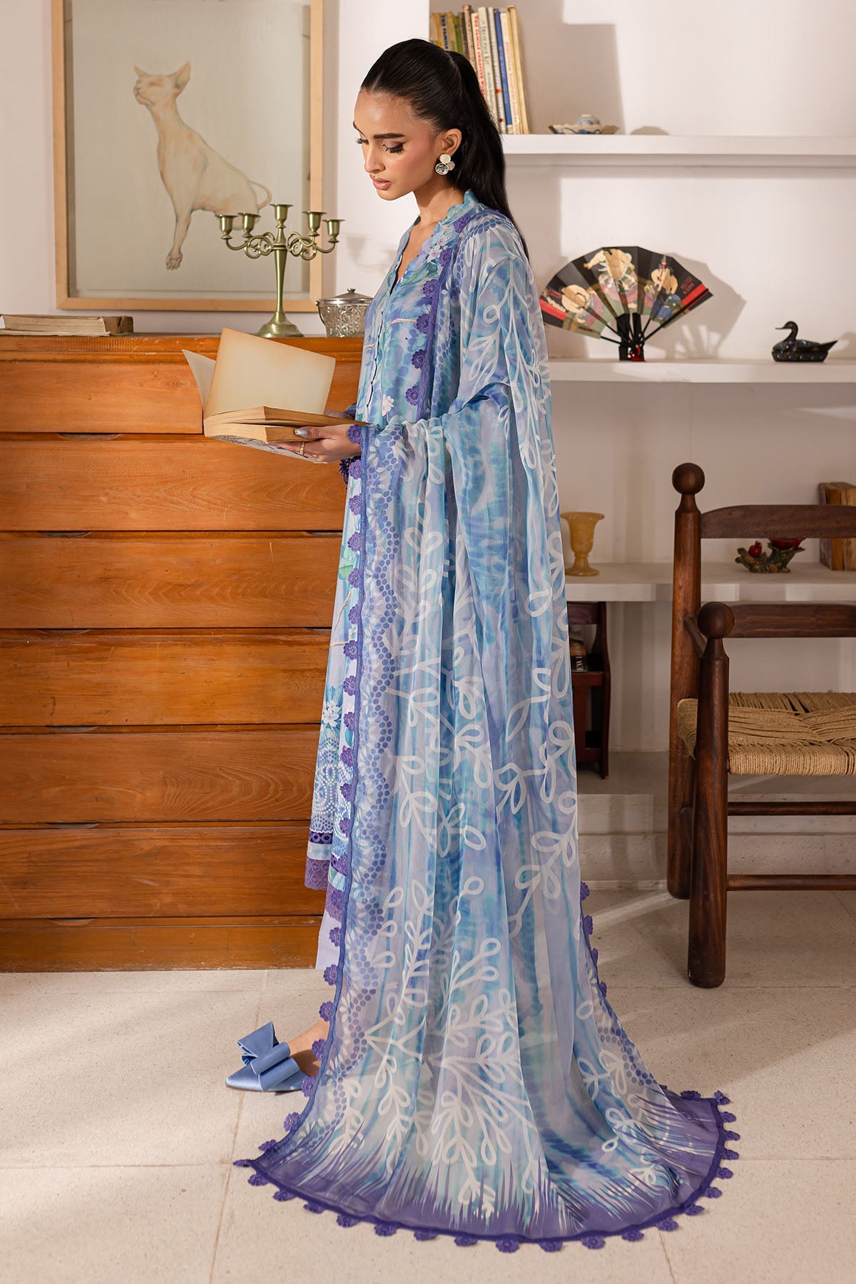Nureh Printed Three Piece