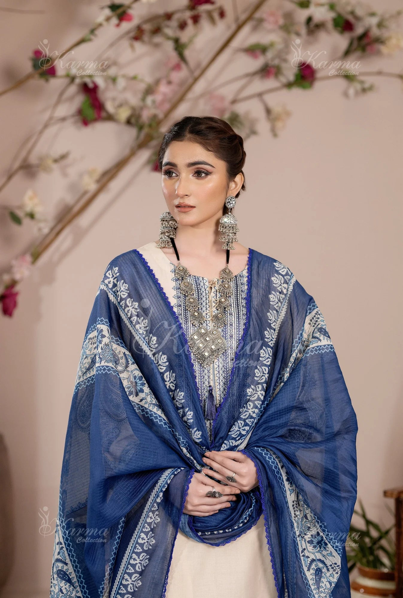 Karma 3 Piece Embroidered Suit
