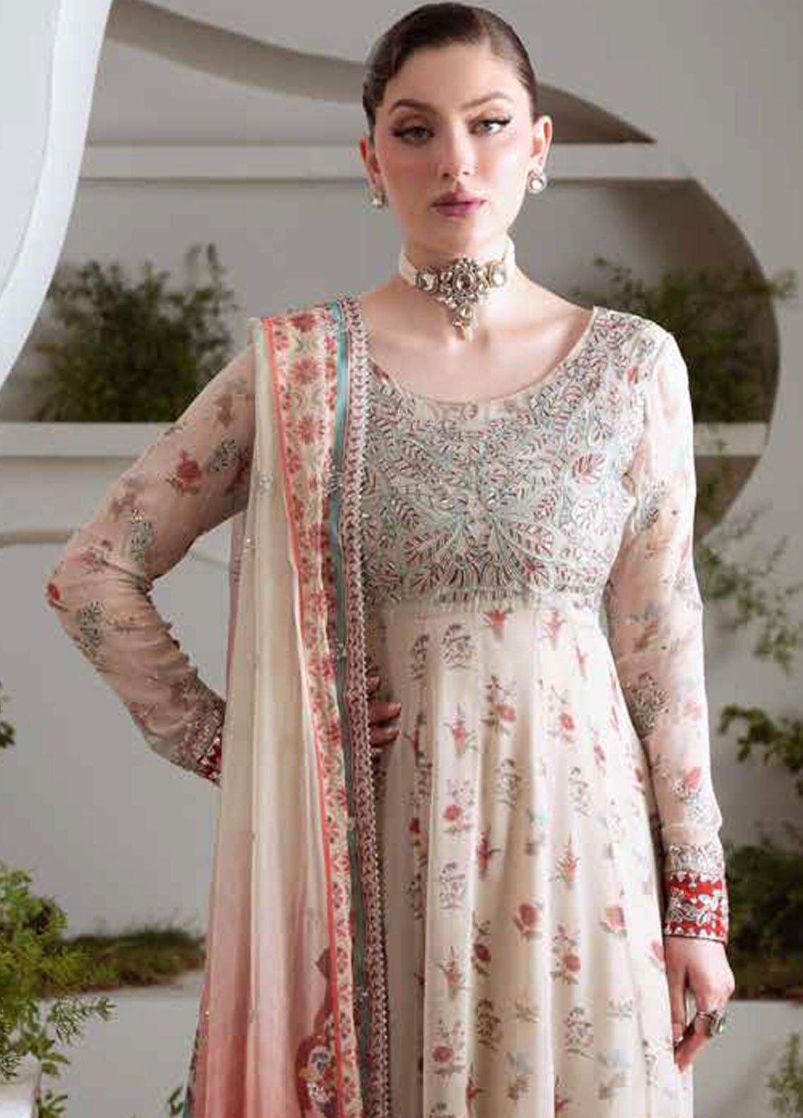 Nureh Luxury Embroidered Chiffon