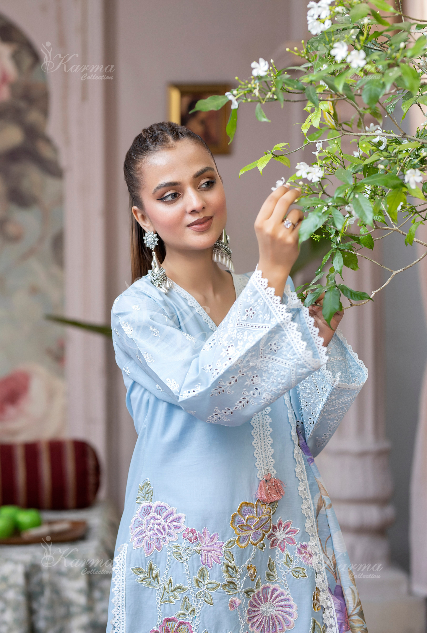 Karma 3 Piece Embroidered Suit