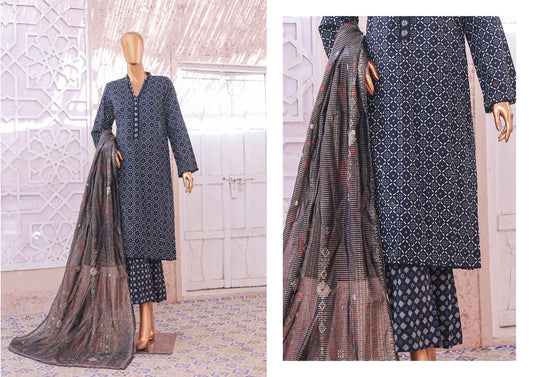 Bin Saeed 3 Piece Lawn Stitched Suit
