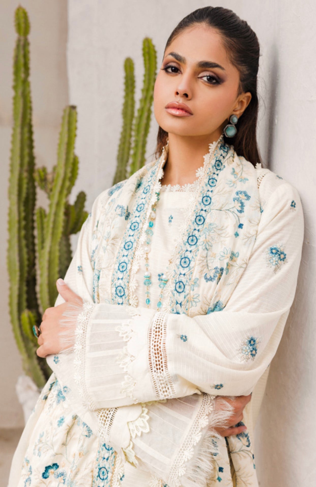 Adan Libas Embroidered Chickenkari