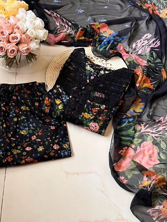 3 Piece Embroidered Lawn