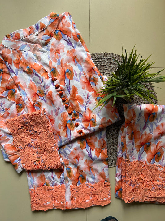 2Pc Printed Dress