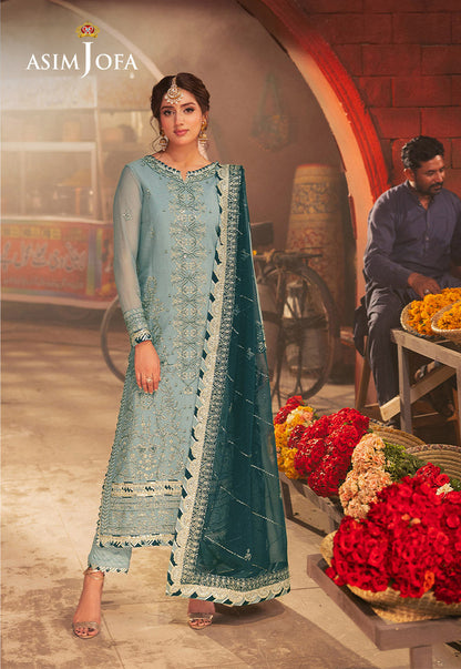 Asim Jofa Embroidered Chiffon