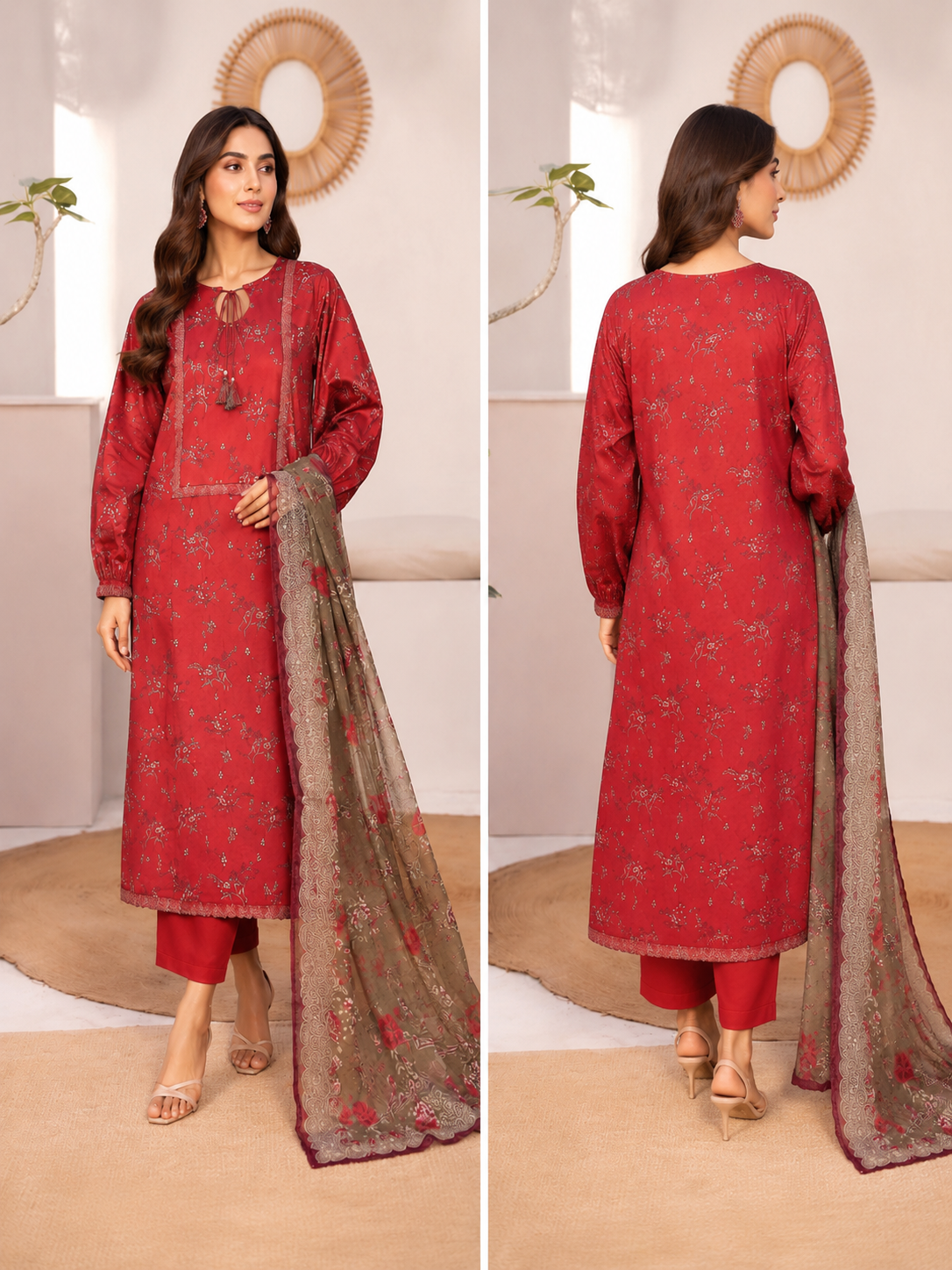 Bin Saeed 3 Piece Lawn Frock