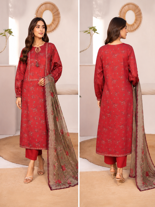 Bin Saeed 3 Piece Lawn Frock