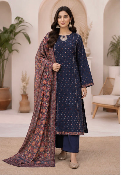 Bin Saeed 3 Piece Lawn Frock