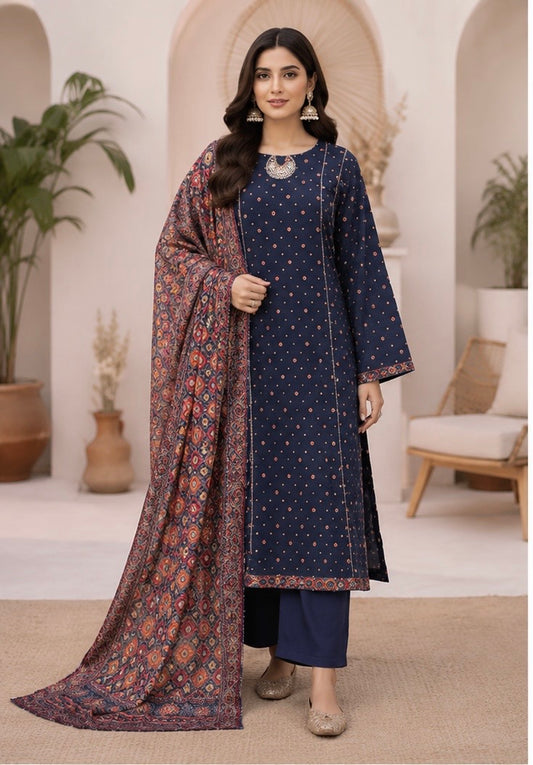 Bin Saeed 3 Piece Lawn Frock