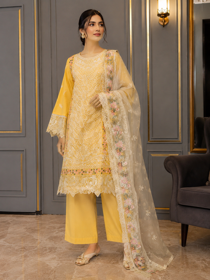 Chicken Luxury Lawn Embroidered 3 piece