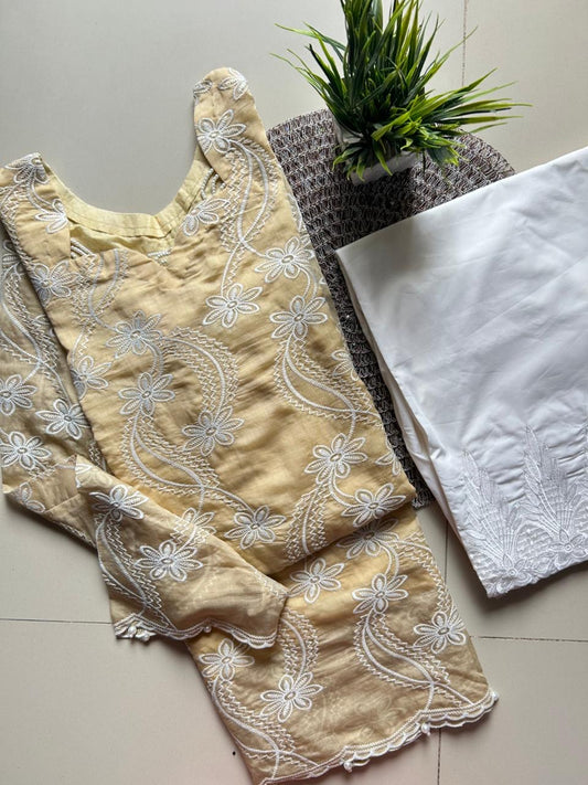2Pc Embroidered Dress