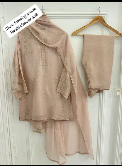3 Piece Embroidered suit