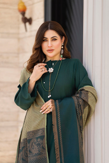 Raniyah- 3 Piece with winter Shawl Ready-to-wear