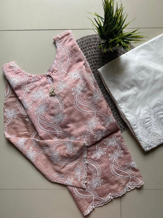 2Pc Embroidered Dress