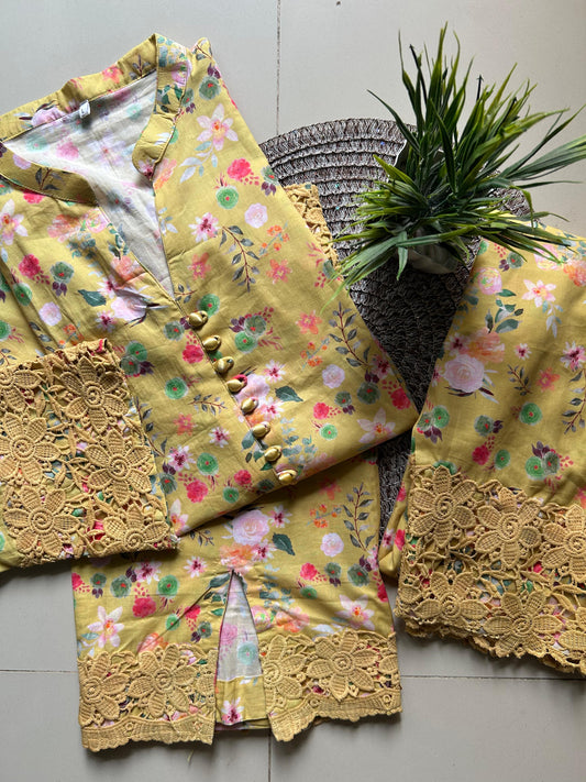 2Pc Printed Dress