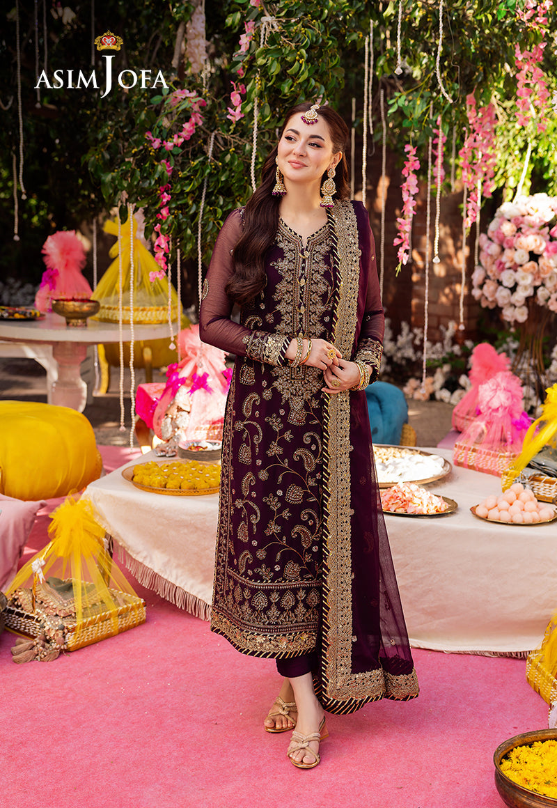 Asim Jofa Embroidered Chiffon