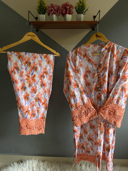 2Pc Printed Dress
