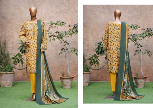 Bin Saeed 3 Piece Khader Stitched Suit