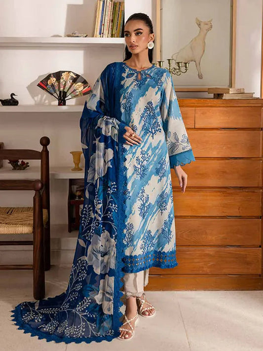 Nureh Printed Three Piece