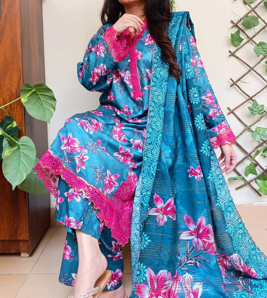 3 Piece Linen Ready-to-wear