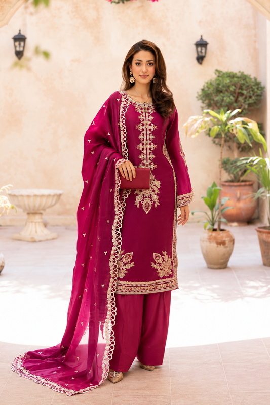 Raniyah Luxury Pret- 3 Piece Ready-to-wear