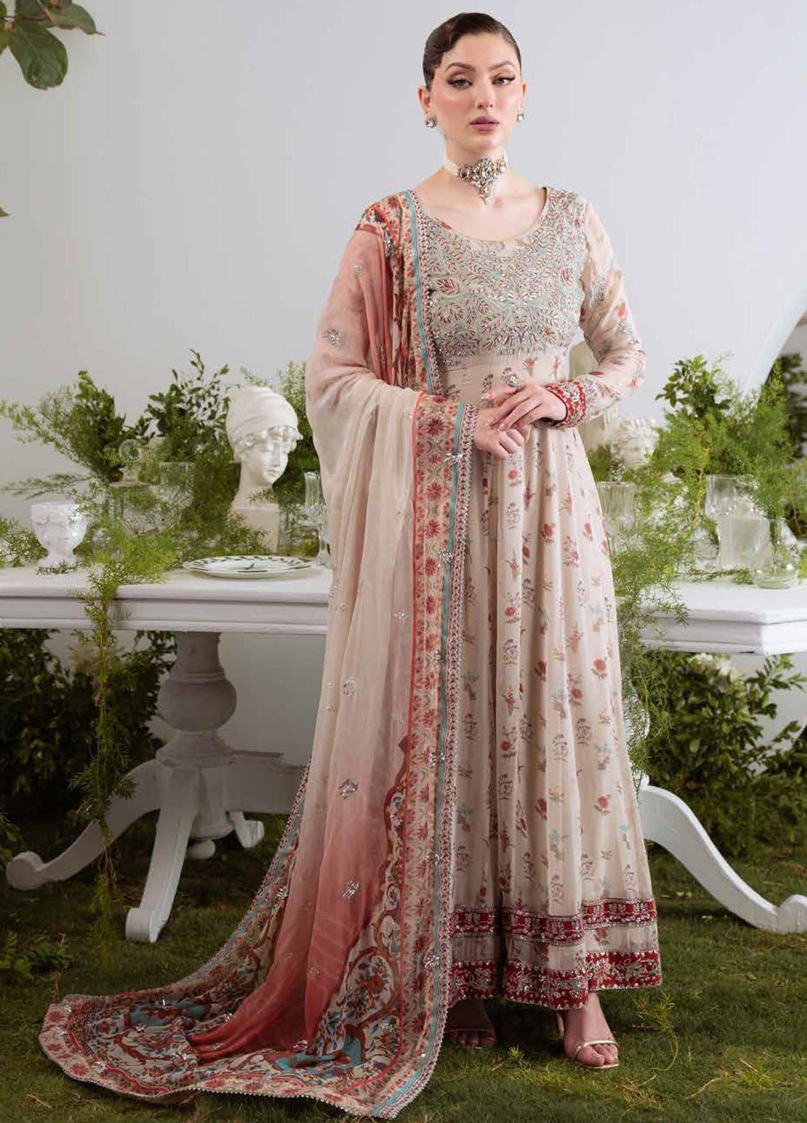Nureh Luxury Embroidered Chiffon