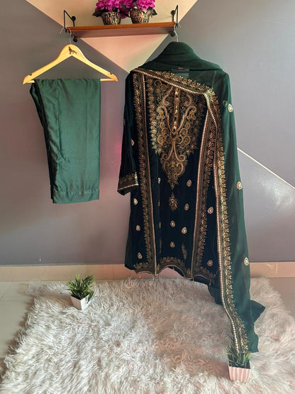 Jasmin 3 Piece Velvet Suit