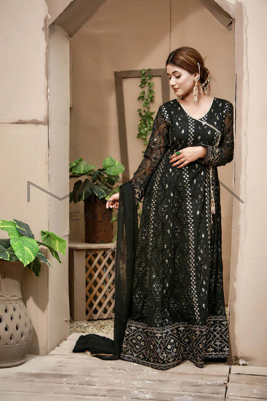 Mona Embroidery - Black