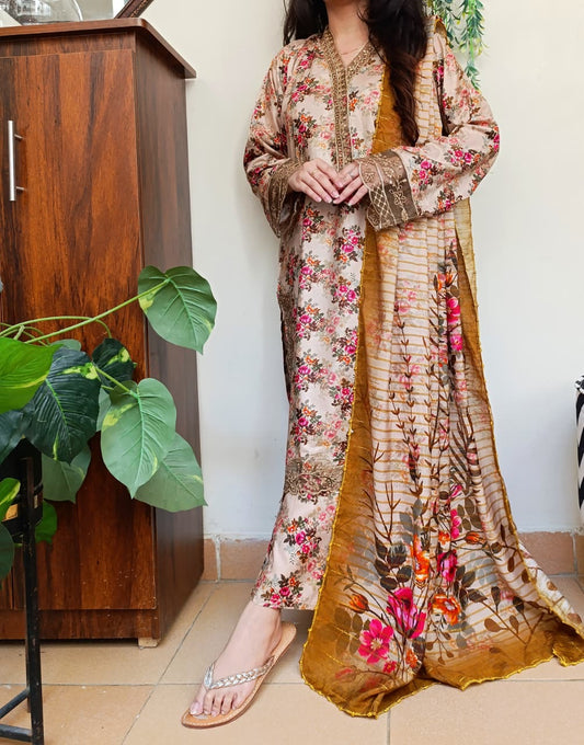 3 Piece Linen Ready-to-wear